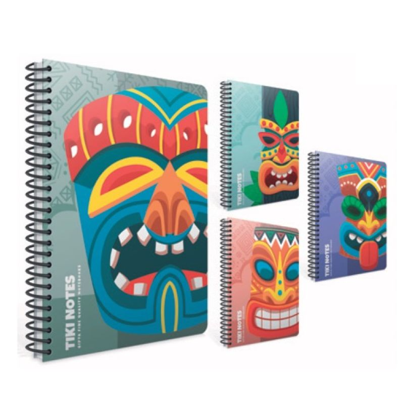 Gipta TIKI NOTES SPIRAL / CARDBOARD COVER NOTEBOOK | Office Supplies ...