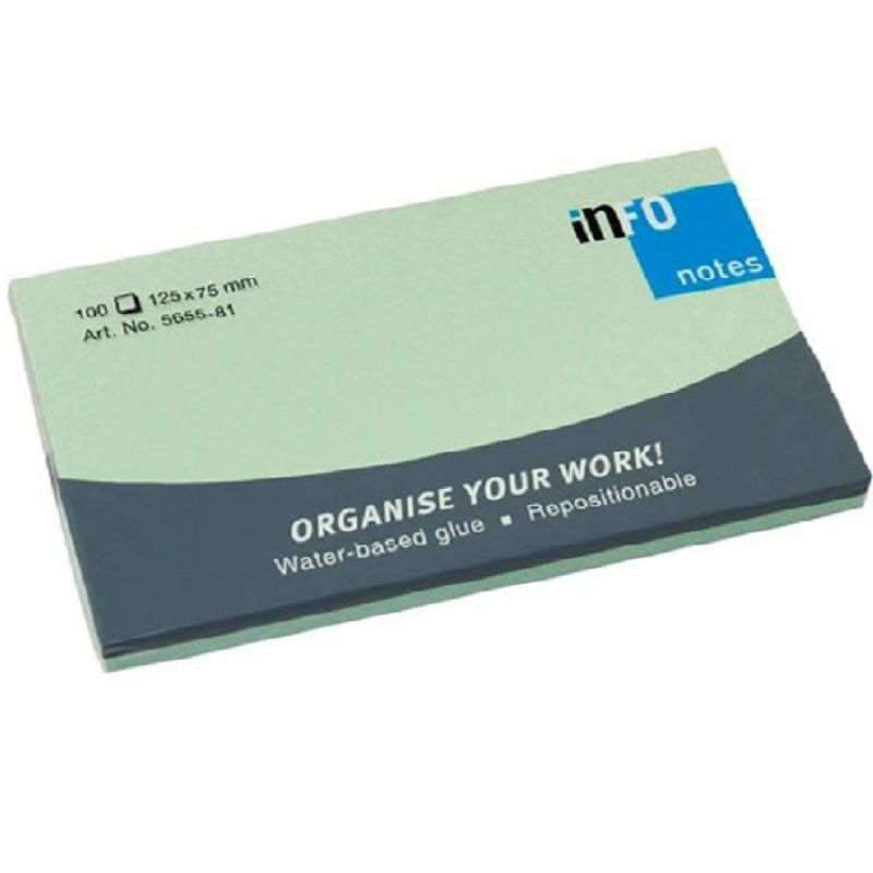 INFO Mini Sticky Notes 75 X 125 MM | Office Supplies & More - Bakier ...